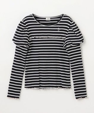 組曲 KIDS 【110-140㎝】パフスリーブ トップス ブラック