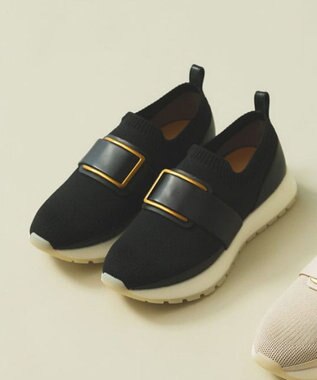 REGAL FOOT COMMUNITY 【リーガルレディース】BF04 バックルニットスニーカー スニーカー ブラック