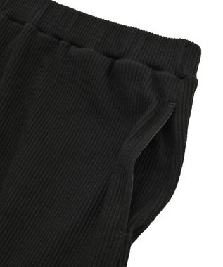 earth music&ecology セルフカットテレコナロースカート Black