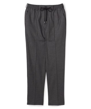 JOSEPH HOMME 新素材【ストレッチ/ウエストゴム仕様】ウール混キャリーマンストレッチ ドロスト付ストレートパンツ / HOVE グレー系