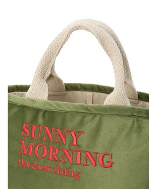 Green Parks ・ｓｏｆｉ　ベロア刺繍トートバッグ Green