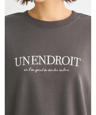 Green Parks ７分袖ロゴミニ裏毛トレＴＥＥ Charcoal Gray