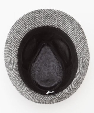 JOSEPH ABBOUD 尾州産カシミヤブレンド×アルパカ混素材カシミヤブレンドアルパカヘリンボーン ハット ライトグレー系7