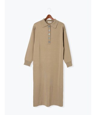 Te chichi ニットポロワンピース《2025Autumn catalog vol.2 item》 ベージュ