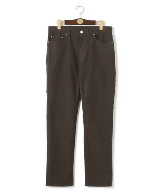 J.PRESS MEN ドビーストレッチ起毛パンツ ブラウン系