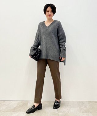 自由区 【吸湿発熱・Sサイズ有】ソフトウォーム テーパードパンツ カーキ系