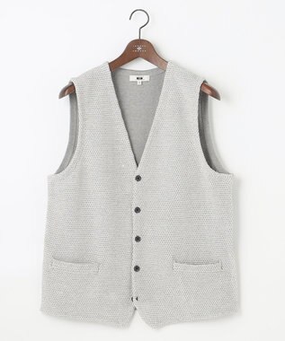 JOSEPH ABBOUD 【キングサイズ・清涼感】洗える！ストローヤーンニット ベスト