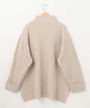 SHARE PARK LADIES エステルニットハイネックプルオーバー ライトグレー系