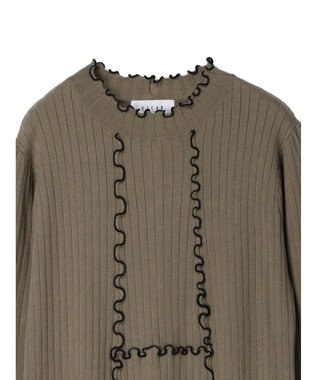 Green Parks ■ＥＳＣＡＲ　メローキリカエニットワンピース Gray