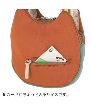 tsumori chisato CARRY ネコかおウレタン ミニバッグ ハンドバッグ 猫モチーフ オレンジ