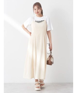 earth music&ecology チェックキャミワンピース