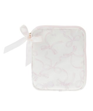 Maison de FLEUR リボンプリントマルチケース Pink