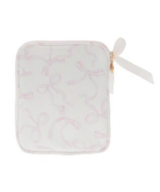 Maison de FLEUR リボンプリントマルチケース Pink