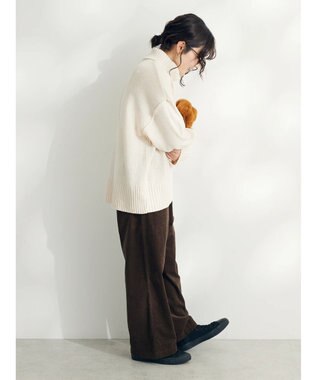 CRAFT STANDARD BOUTIQUE センタータックニットプルオーバー Ivory