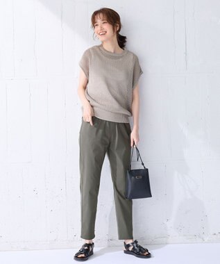 ANY 【大好評につき新色登場！/ストレッチ】大人の7daysデイリーパンツ カーキ