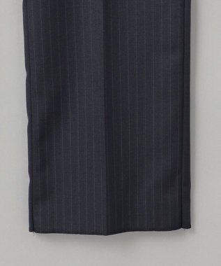 GOTAIRIKU シワになりにくい【御幸毛織/みゆきけおり】DRY SPINNER(ドライスピナー)スーツ（ダークグリーンストライプ） ダークグリーン系1