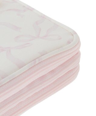 Maison de FLEUR リボンプリントマルチケース Pink