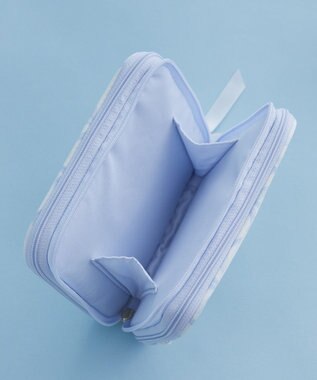Maison de FLEUR リボンプリントマルチケース Light Blue