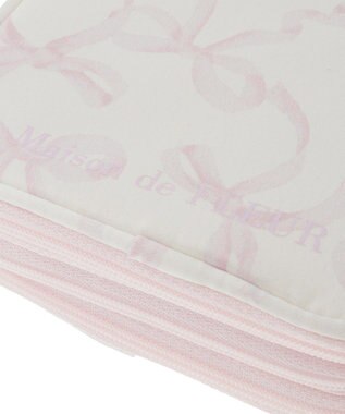 Maison de FLEUR リボンプリントマルチケース Pink