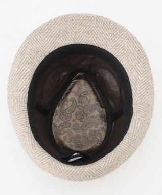 JOSEPH ABBOUD 尾州産カシミヤブレンド×アルパカ混素材カシミヤブレンドアルパカヘリンボーン ハット ベージュ系7