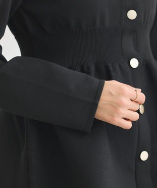 Green Parks ・ＡＮＤＳＥＡＲＣＨ　ペプラムニットカーディガン Black