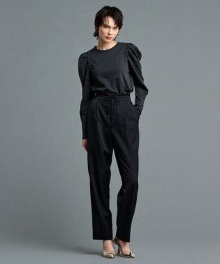 uncrave 【UVケア・接触冷感】ダブルフェイスジャージー ボリュームスリーブ カットソー(長袖)（uncrave STANDARD） スレート