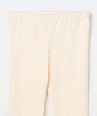 ANY KIDS ケーブル ジャガードレギンス エクリュ