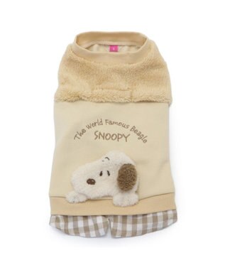 PET PARADISE スヌーピー 脇開きトレーナー 《ベージュ》 小型犬 ベージュ