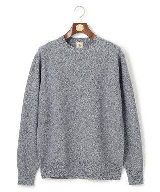 J.PRESS MEN ギマコットンクルーニット ブルー系