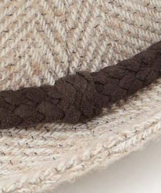 JOSEPH ABBOUD 尾州産カシミヤブレンド×アルパカ混素材カシミヤブレンドアルパカヘリンボーン ハット ベージュ系7