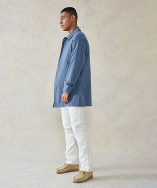 J.PRESS MEN テクニカルライトポプリン ドレスカーコート サックスブルー系