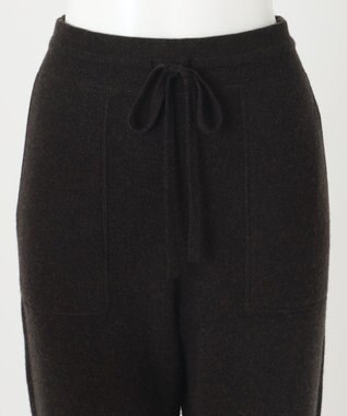 23区 S 【R(アール)】カシミヤブレンド ニットパンツ ダークブラウン系