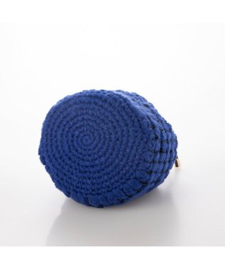 UNBILLION カシュカシュ cachecache / サテンリボン編み込み巾着ショルダー ブルー