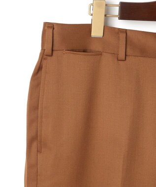 J.PRESS MEN 【J.PRESS ORIGINALS】Wool Satin Stretch New Piped Stem Slacks / Japan Made キャメル系