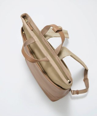 TOPKAPI 【Breath TOPKAPI】LINEA リネア レザーコンビ リュック バックパック　A4 / 軽量 ブラウン