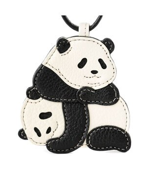 IBIZA アニマーダ　牛革　チャーム（パンダ） 黒