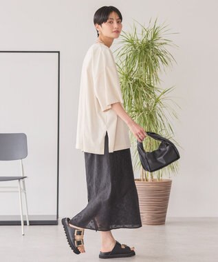 AMERICAN HOLIC ピグメント加工フットボールＴシャツ Ivory