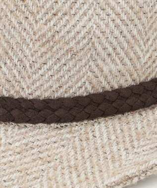 JOSEPH ABBOUD 尾州産カシミヤブレンド×アルパカ混素材カシミヤブレンドアルパカヘリンボーン ハット ベージュ系7