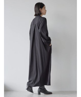 AMERICAN HOLIC バンドカラーバックタックワンピース Black