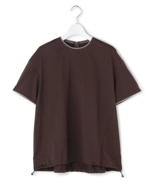 23区 L 【R(アール)】プレミアムコットンジャージー ドロスト カットソー ダークブラウン系