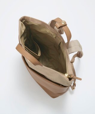 TOPKAPI 【Breath TOPKAPI】LINEA リネア レザーコンビ リュック バックパック　A4 / 軽量 ブラウン