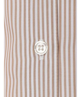 earth music&ecology ＳＥＴ２点シャーリングビスチェ×シャツワンピース Stripe Beige