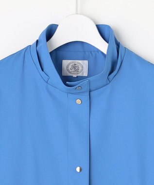 J.PRESS LADIES L 【2way】ドライツイルストレッチ フーデット アウター ブルー系