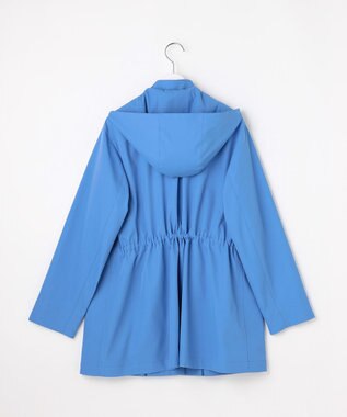 J.PRESS LADIES L 【2way】ドライツイルストレッチ フーデット アウター ブルー系