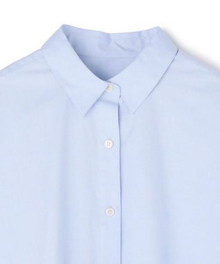 UNFILO L 【WEB限定カラー】コットン オーバーシャツ ブルー