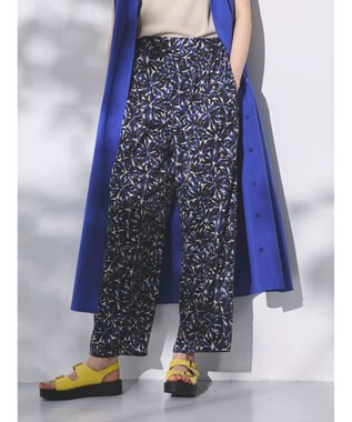 Green Parks アート柄イージーパンツ Blue