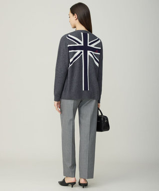 ICB 【30th ANNIVERSARY】 カシミヤブレンド ユニオンジャックカーディガン クラウディスカイ