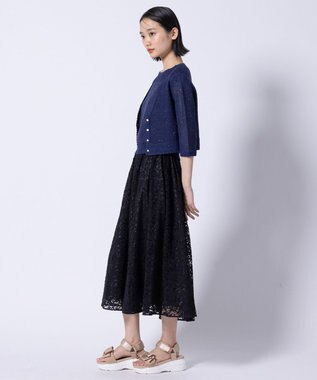 TOCCA 【洗える・消臭】LACE A LA CARTE スカート ブラック系