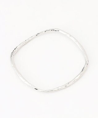 自由区 フレームスクエア バングル シルバー系