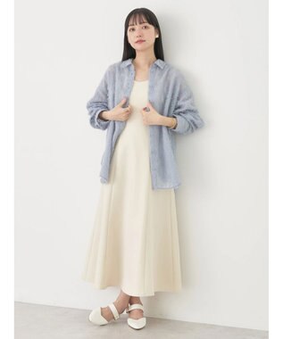 earth music&ecology ジャガードシャツ Blue